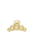 Fermaglio per capelli grande in metallo Smiley Vintage gold