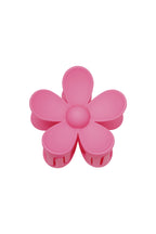 Fermaglio per capelli fiore margherita opaca tinta unita fucsia Resina
