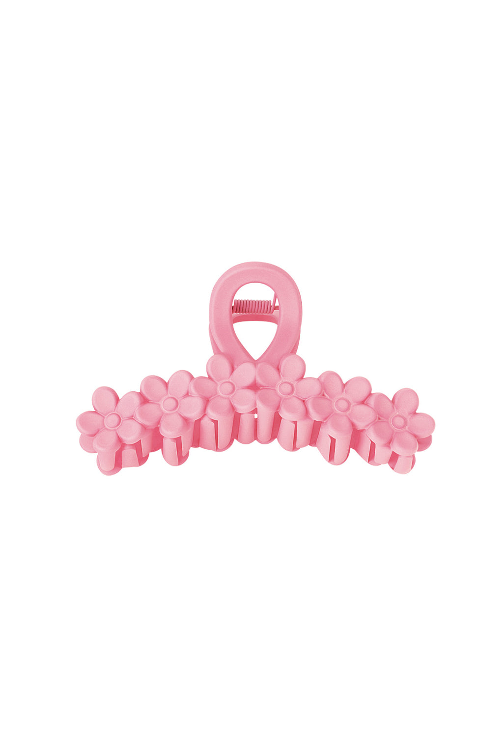 Fermacapelli fiori in fila - crema Plastica