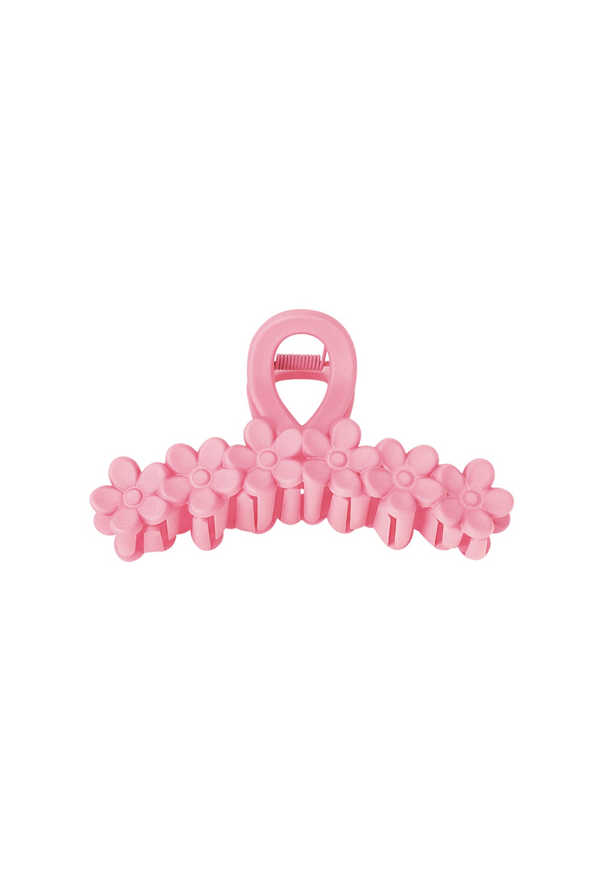 Fermacapelli fiori in fila - crema Plastica