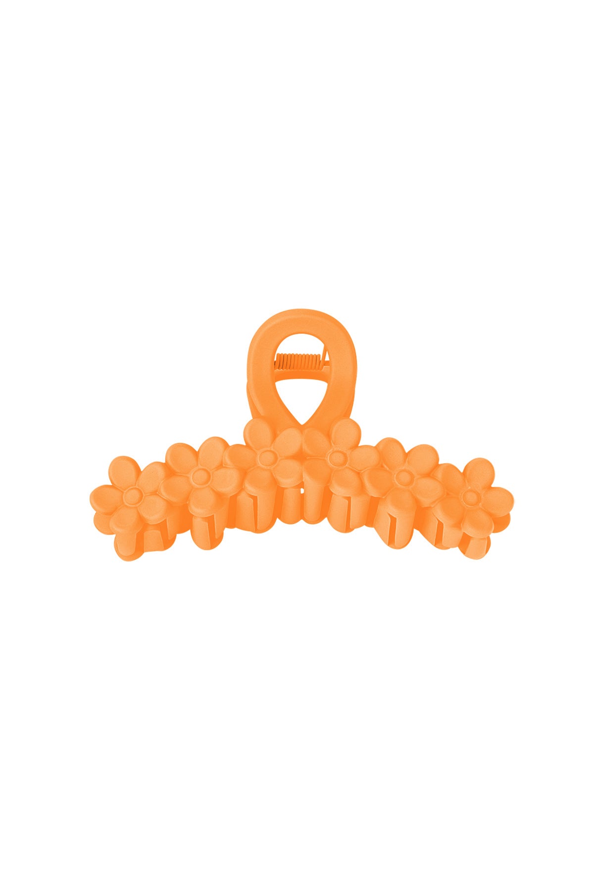 Fermacapelli fiori in fila - crema Plastica