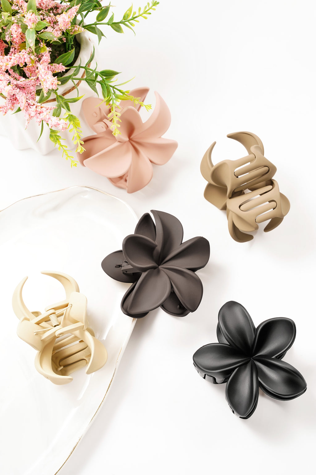 Fermaglio per capelli a forma di fiore - Plastica
