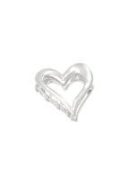 Fermaglio per capelli a forma di cuore in argento