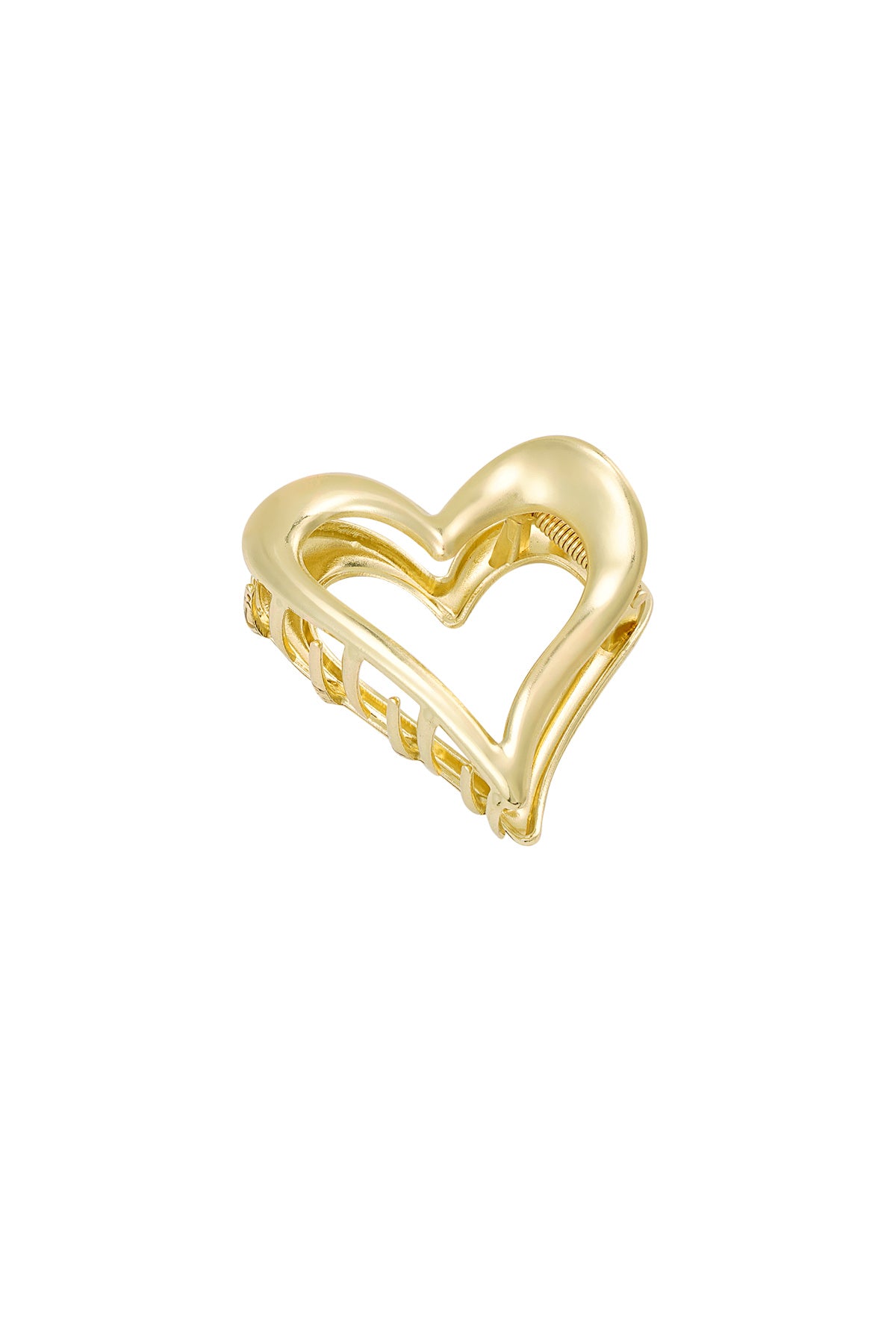 Fermaglio per capelli a forma di cuore in argento
