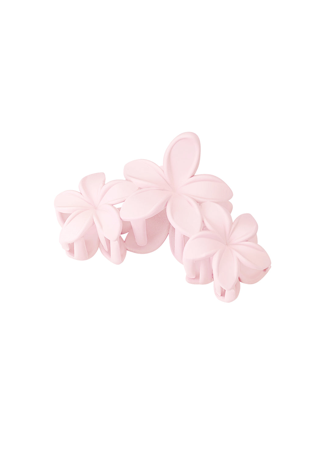 fermaglio per capelli con fiori grandi - rosa zucchero filato