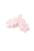 fermaglio per capelli con fiori grandi - rosa zucchero filato