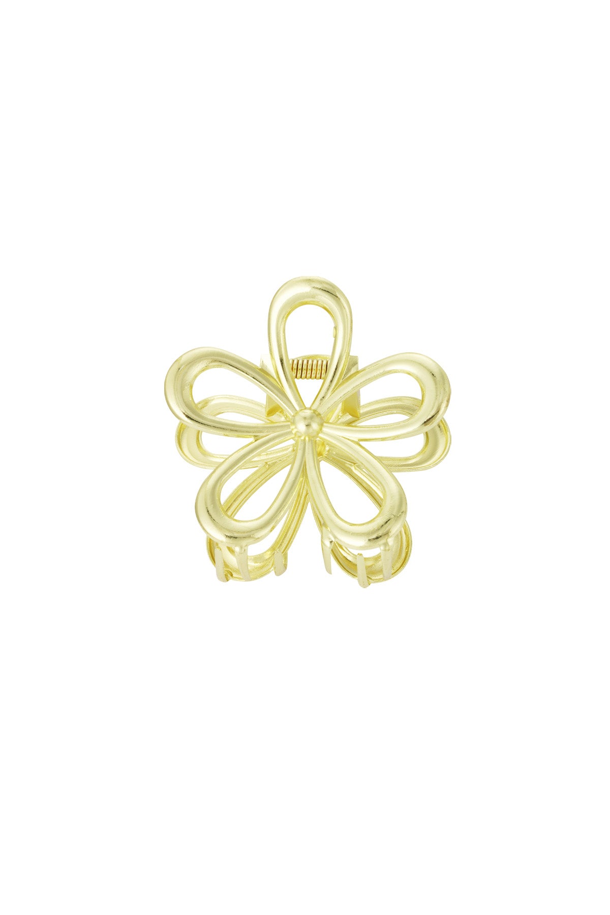 Fermaglio per capelli Flower Power - dorato