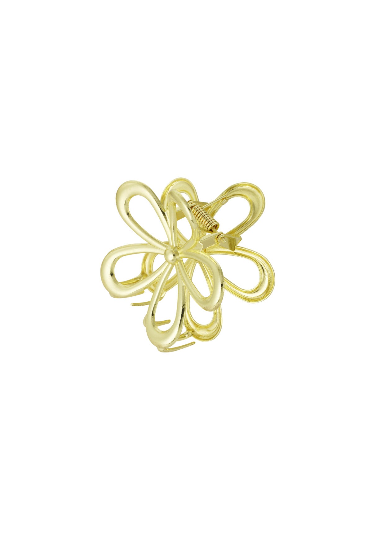 Fermaglio per capelli Flower Power - dorato
