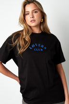 Cotton Maglietta Donna Casual Letters