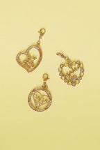 Ciondolo per gioielli "mamma" a forma di cuore con strass fai da te