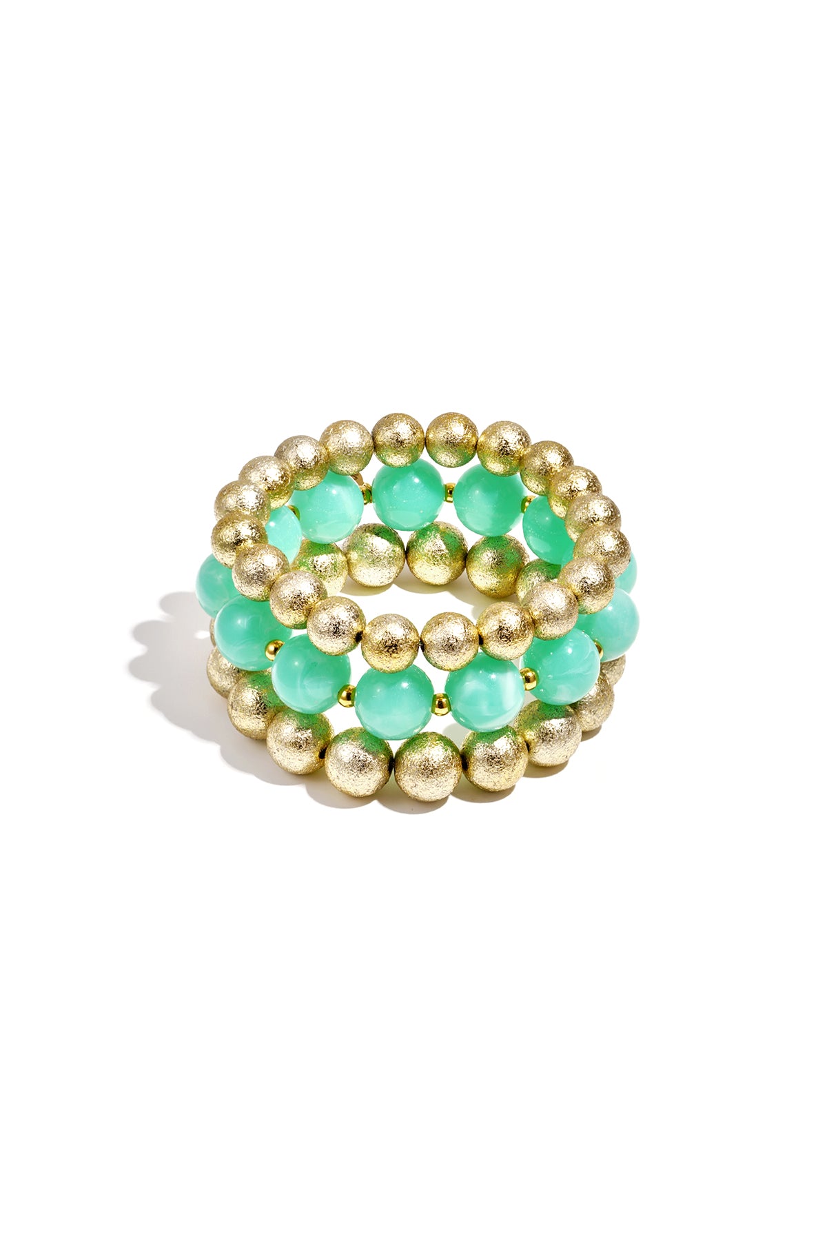 Set di 3 bracciali con perline