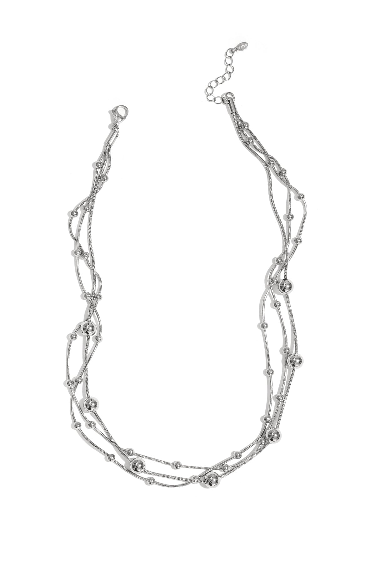 Collana a strati con pois
