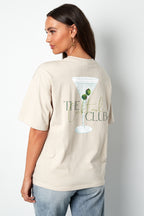Cotone Maglia T-shirt Donna Casual Lettere