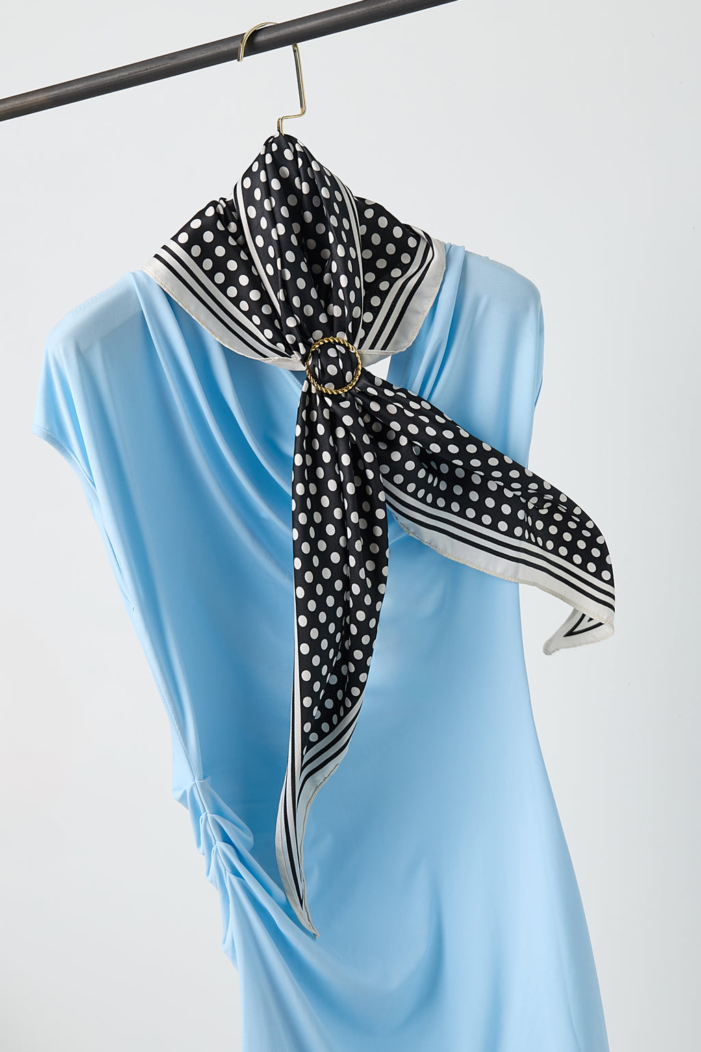 Sciarpe estive a pois, casual, in poliestere, accessori quotidiani