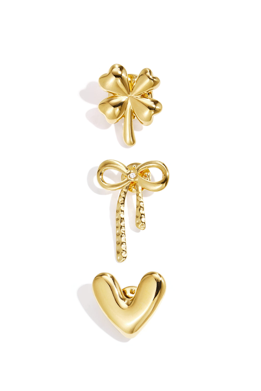 Spille in acciaio inossidabile a forma di cuore semplici quotidiane serie di gioielli da donna