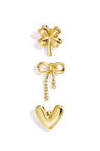 Spille in acciaio inossidabile a forma di cuore semplici quotidiane serie di gioielli da donna