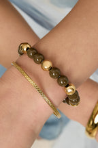 Braccialetti con perline in acrilico, perline, casual, quotidiani, semplici, serie di gioielli da donna-10mm