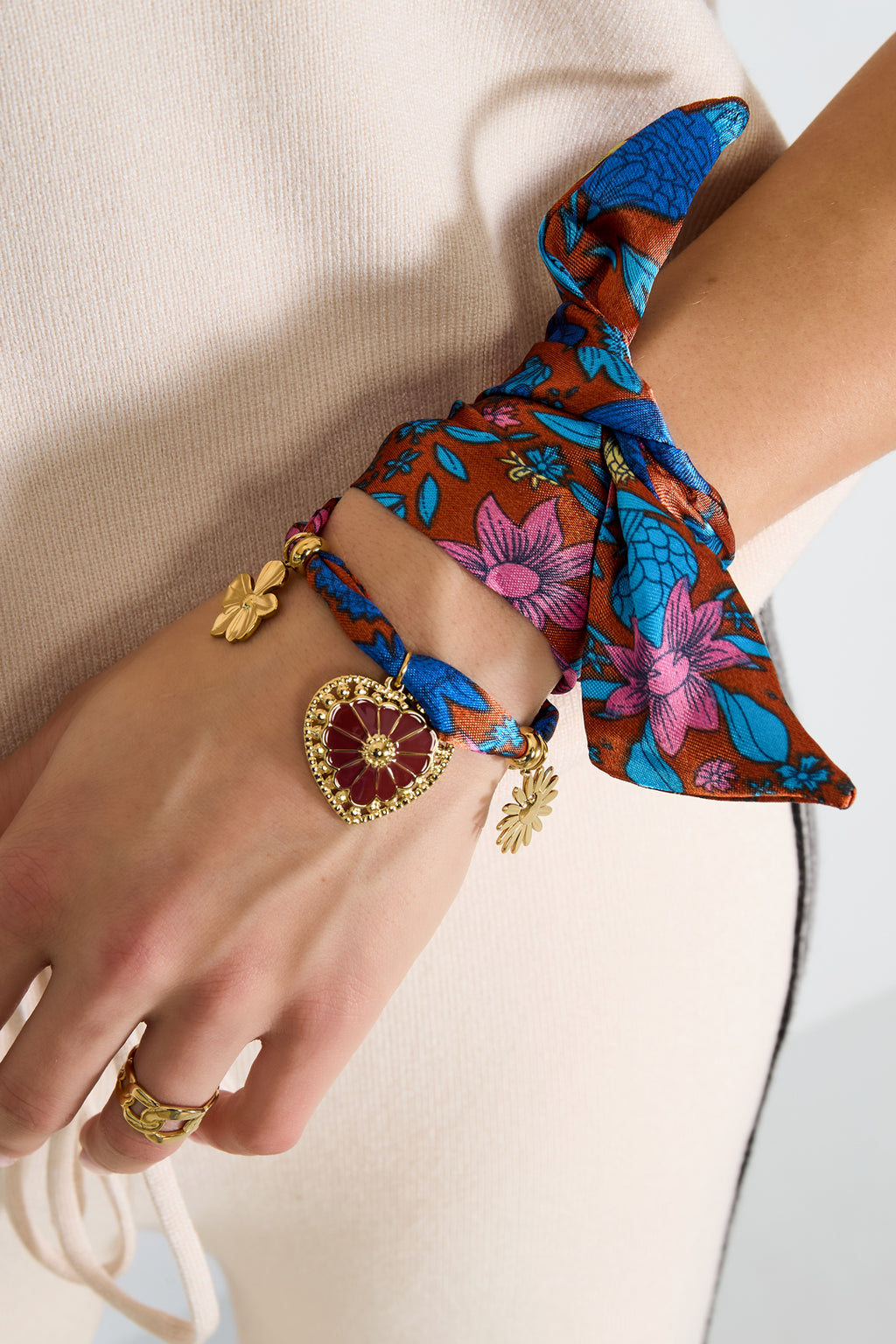 Braccialetti con ciondoli in acciaio inossidabile, serie casual e semplice, gioielli da donna