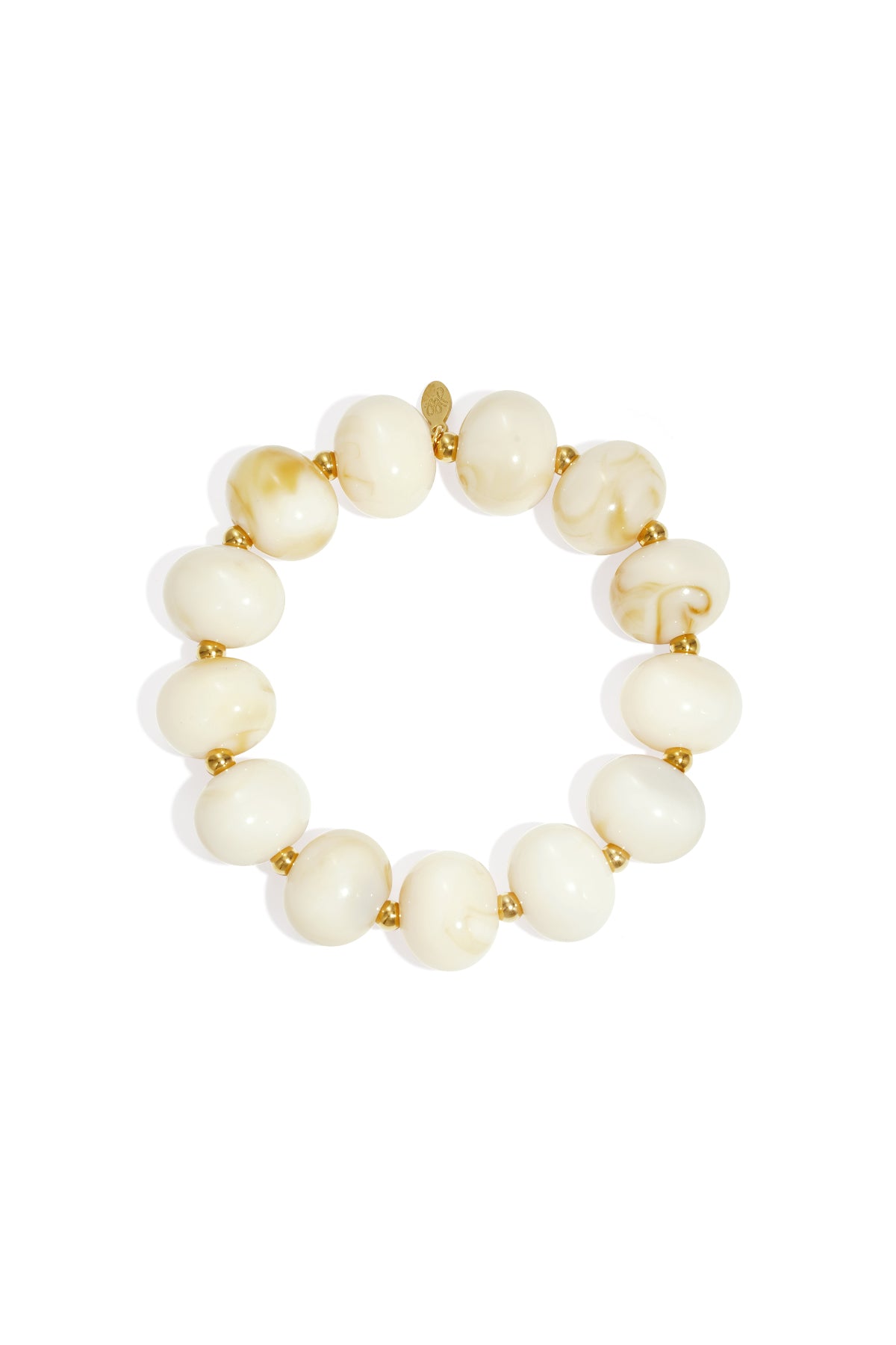 Bracciale elastico con perline grandi