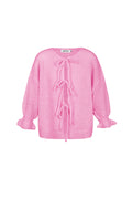 Magliette a Manica Corta Donna in Nylon Oversized con Chiusura a Nastro