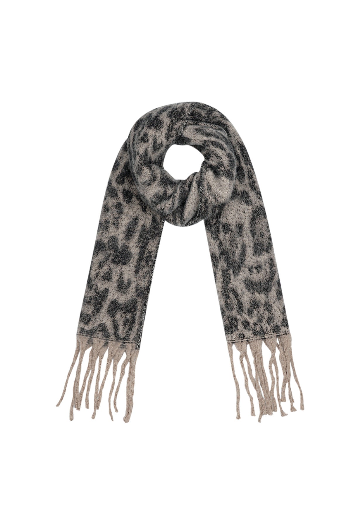 Sciarpa stampa leopardo