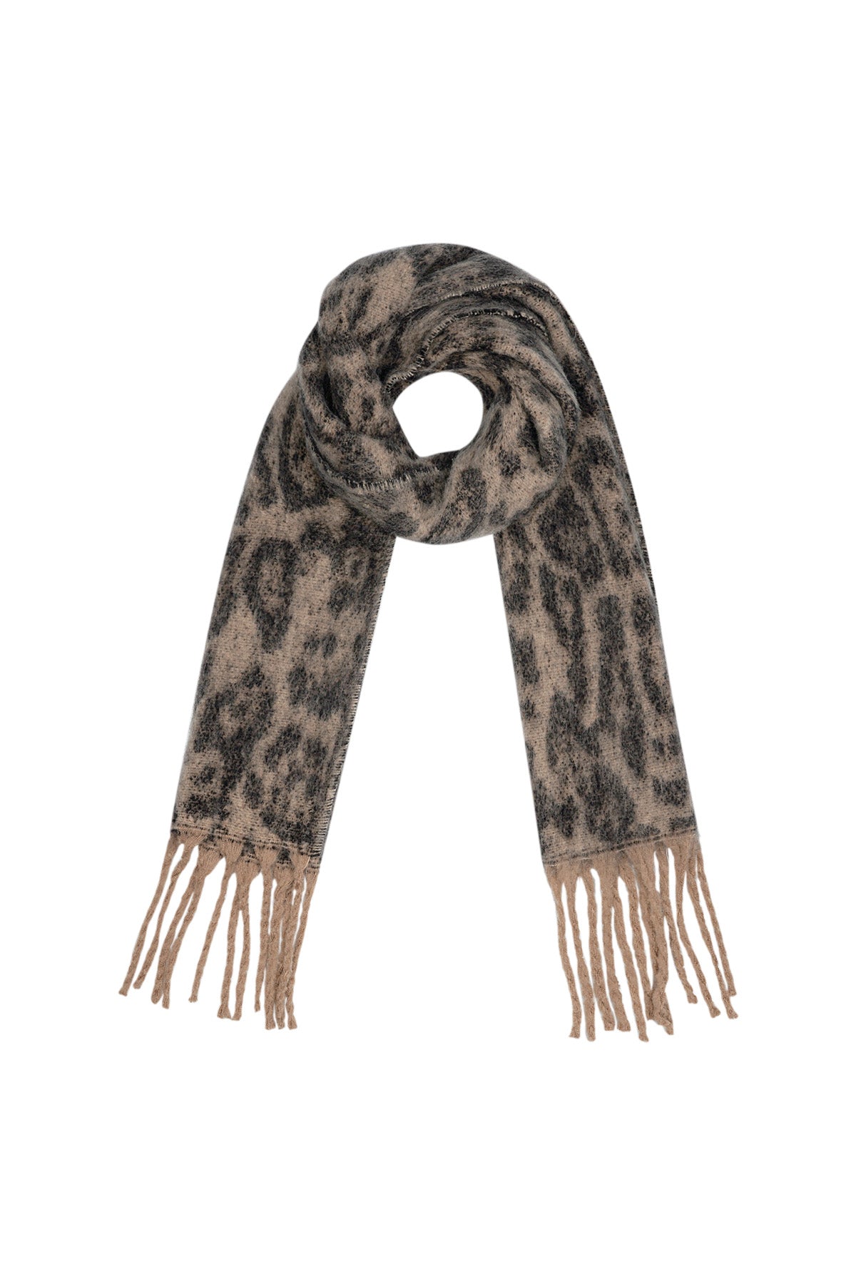 Sciarpa stampa leopardo