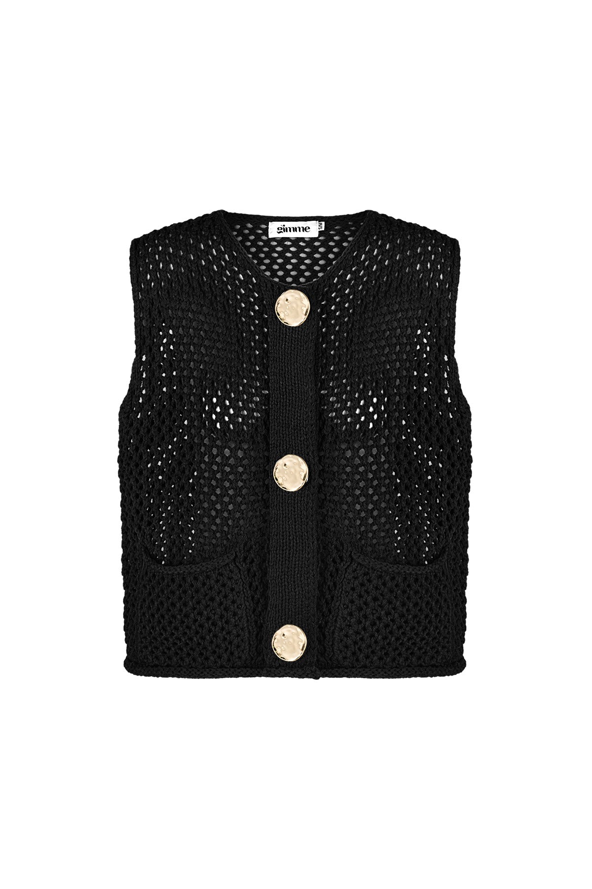 Maglia In Poliestere Tessuto Donna Gilet A Maglia Aperta