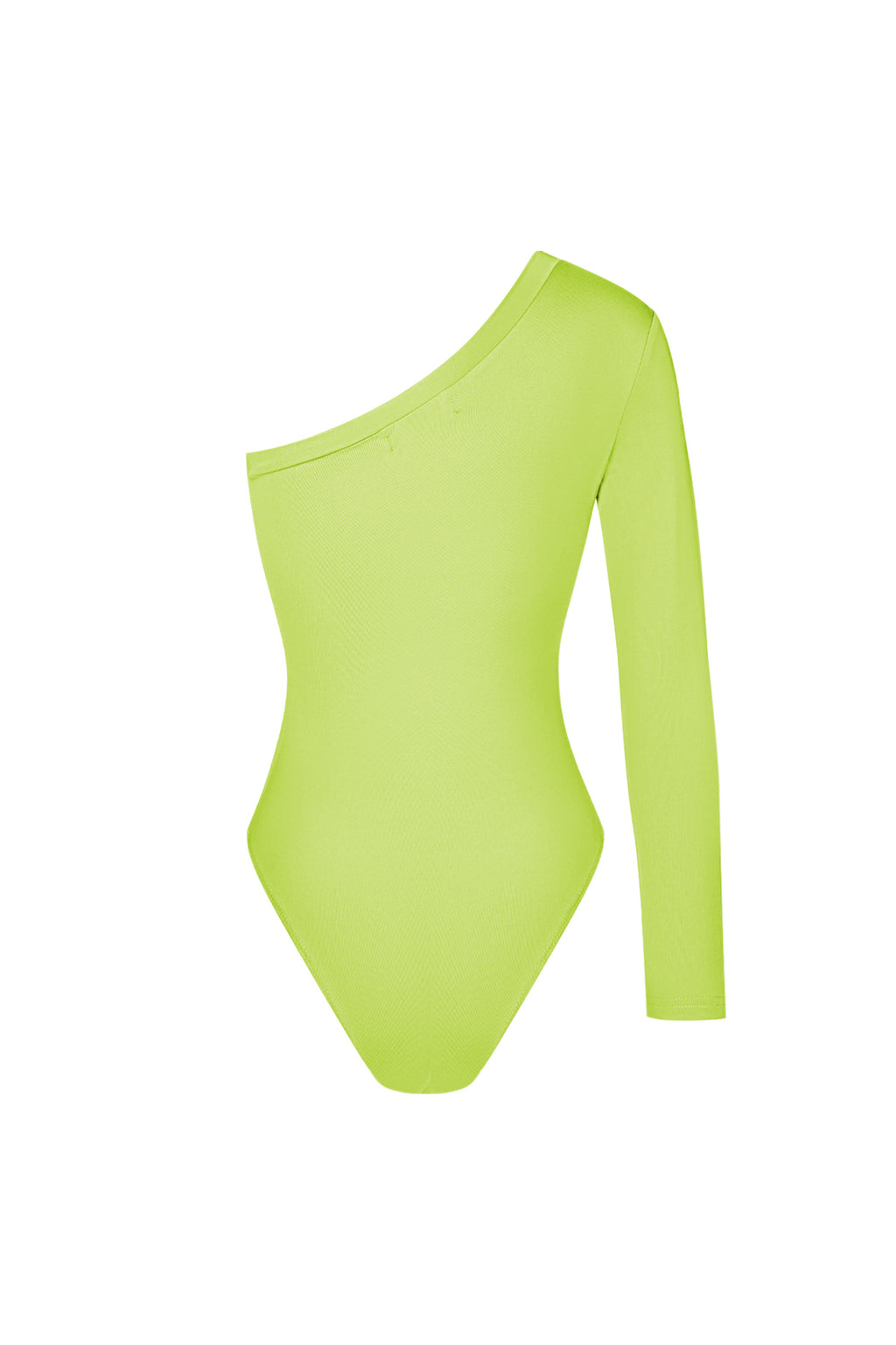 Body Donna a Spalla Singola in Poliestere Design Asimmetrico