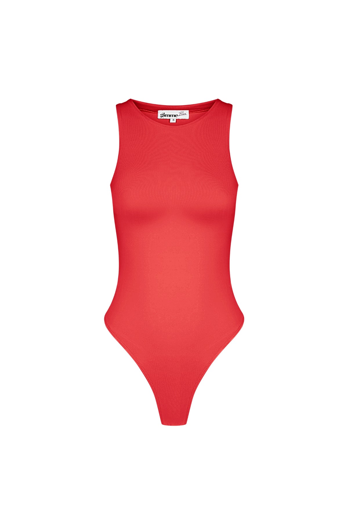 Poliestere Donna Body Senza Maniche Collo Alto Form-Fitting