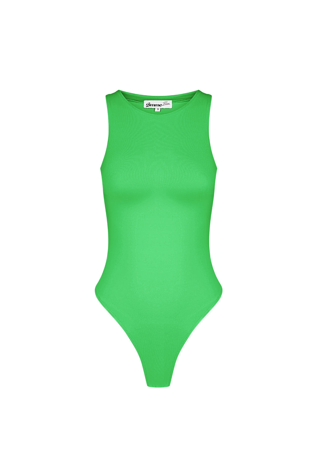 Poliestere Donna Body Senza Maniche Collo Alto Form-Fitting