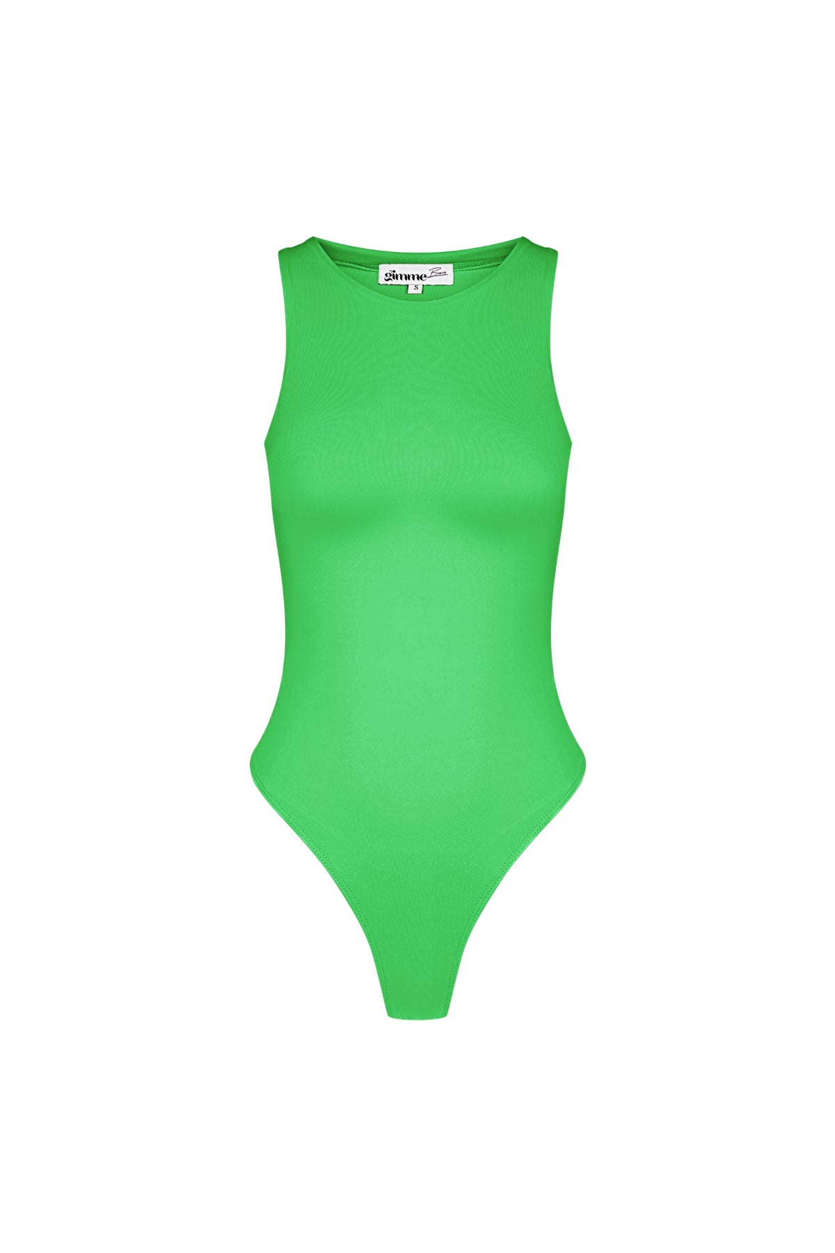 Poliestere Donna Body Senza Maniche Collo Alto Form-Fitting
