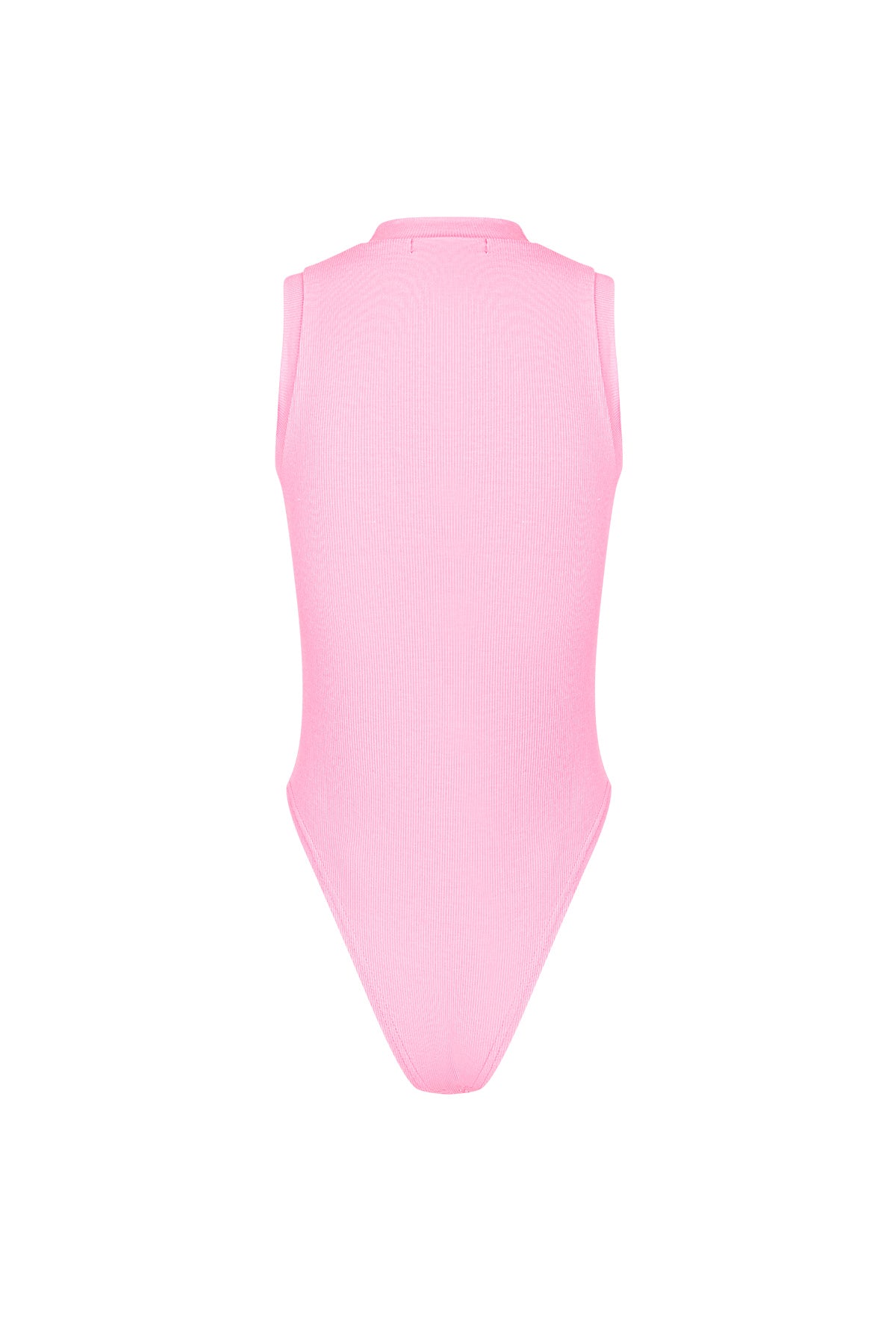 Viscosa Donna Body Senza Maniche Collo Alto Design Minimalista