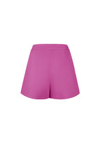 Gonna corta in poliestere da donna Design asimmetrico con sovrapposizione