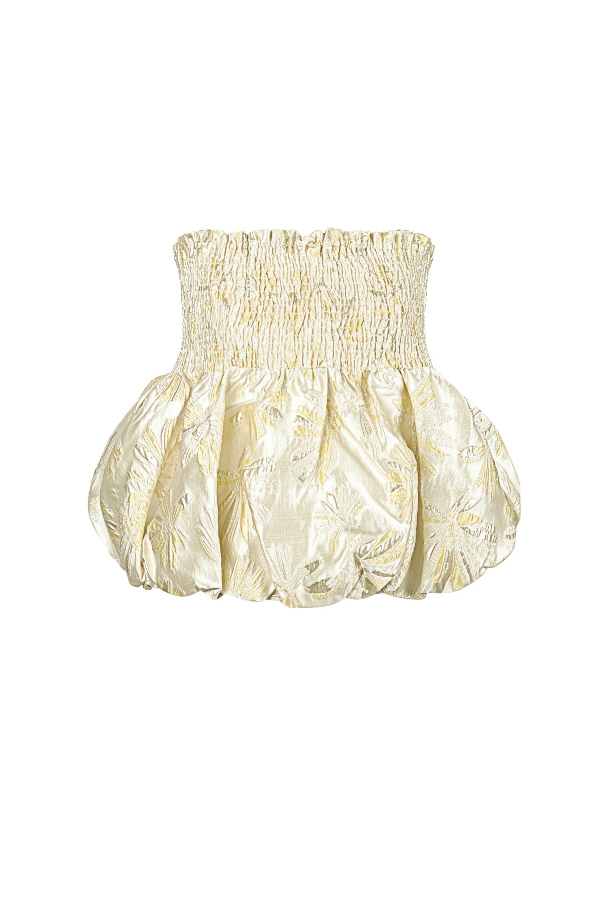Top Senza Maniche in Miscela di Seta Peplum Primavera/Estate