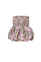 Top Senza Maniche in Miscela di Seta Peplum Primavera/Estate