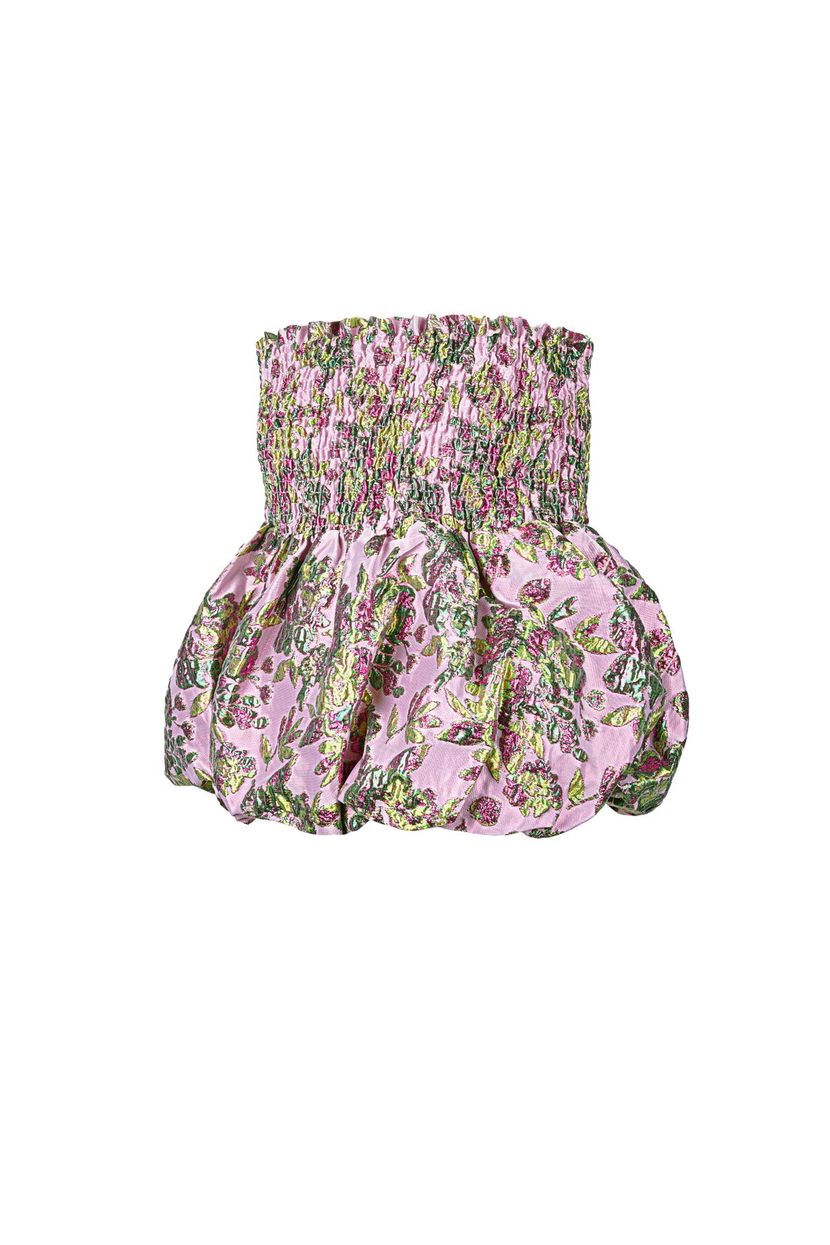 Top Senza Maniche in Miscela di Seta Peplum Primavera/Estate