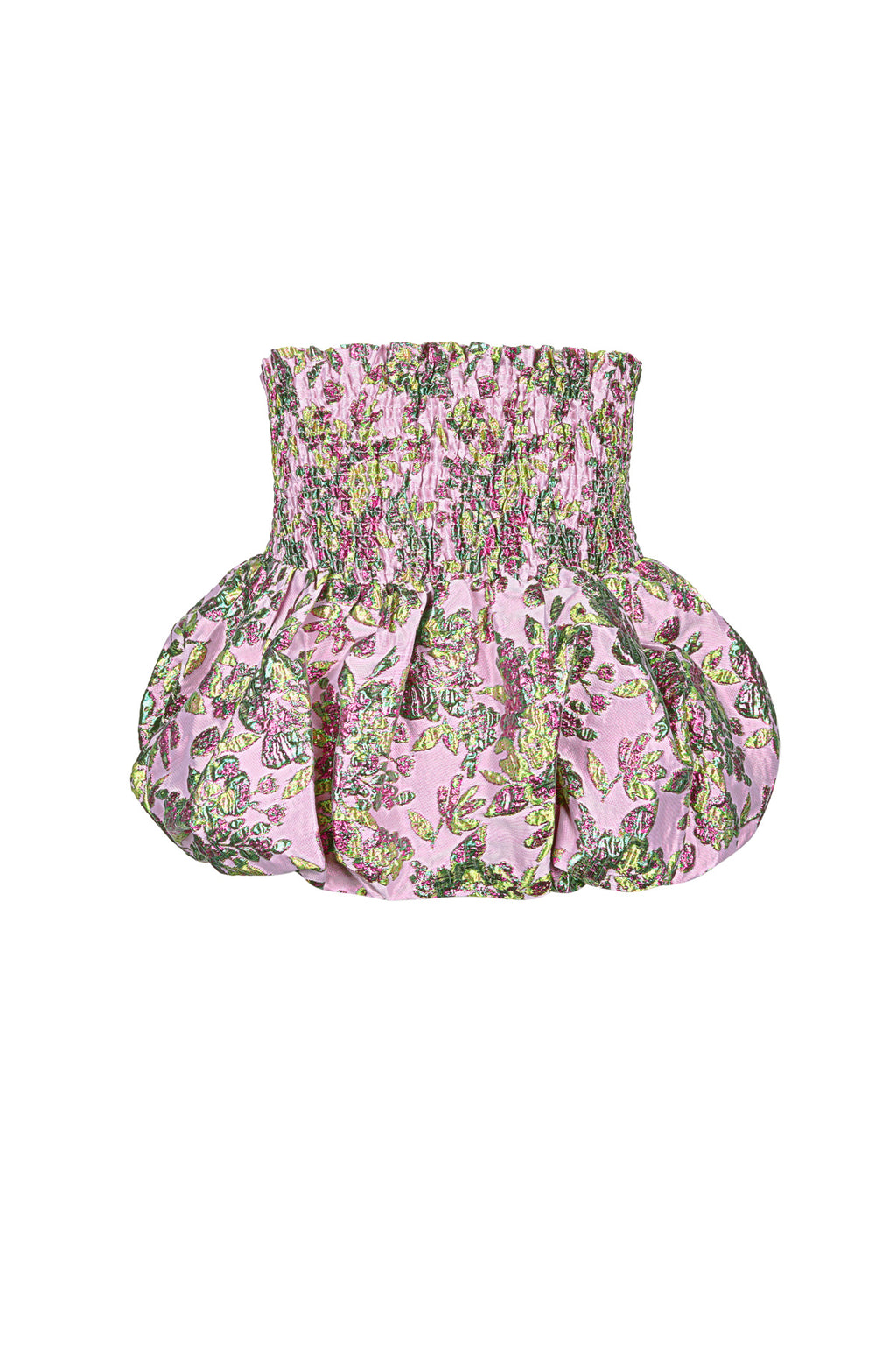 Top Senza Maniche in Miscela di Seta Peplum Primavera/Estate