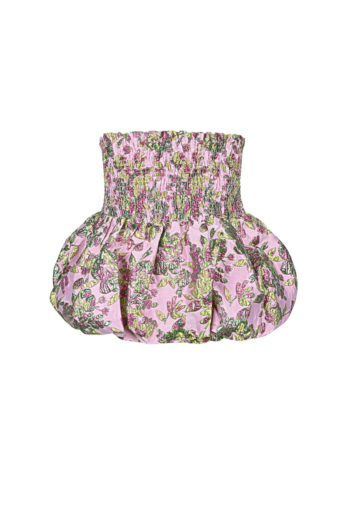 Top Senza Maniche in Miscela di Seta Peplum Primavera/Estate