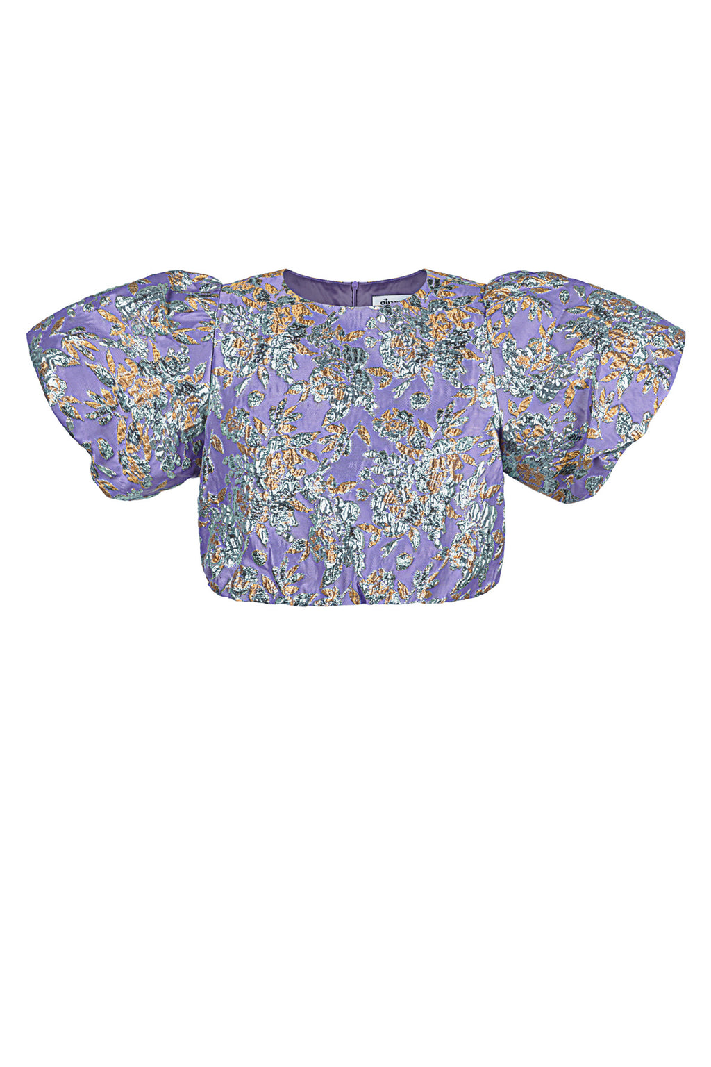 Poliestere Donna Top Manica Corta Puff Maniche Stampa Fiorita