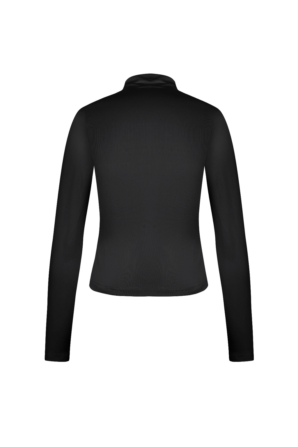Maglia Donna Manica Lunga Poliestere Collo Alto Rigato