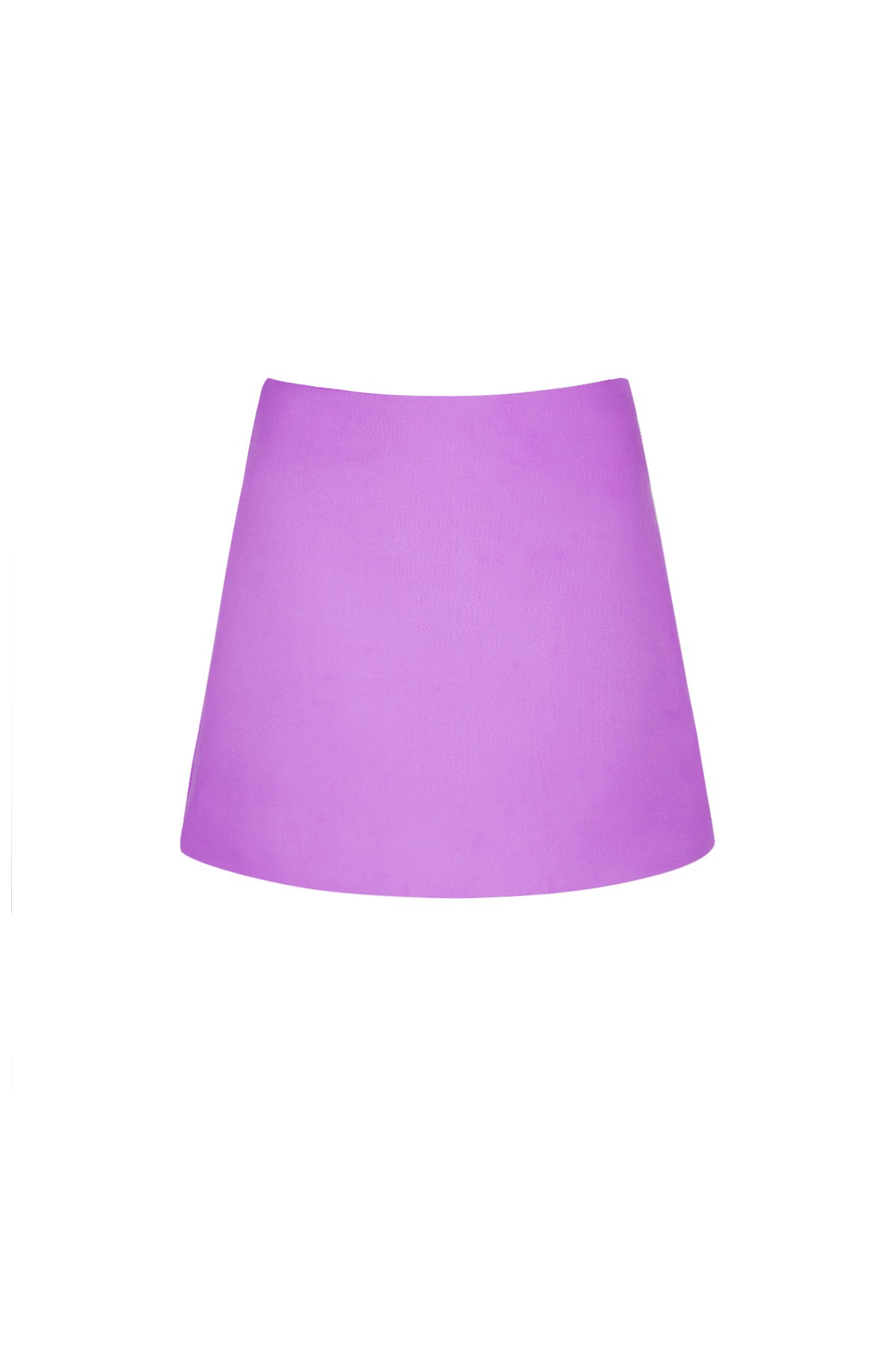Gonna Mini Donna in Poliestere Colore Puro Taglio Elastico