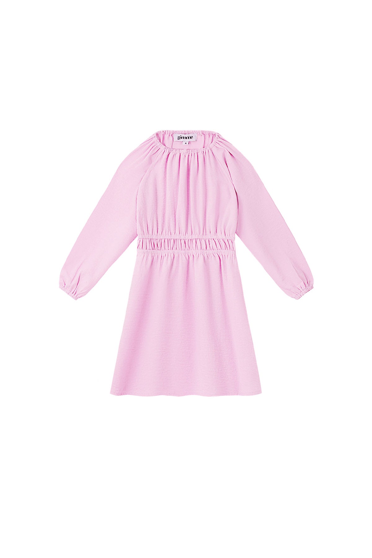 Abito Mini Donna in Poliestere Pieghevole Vita Elastica