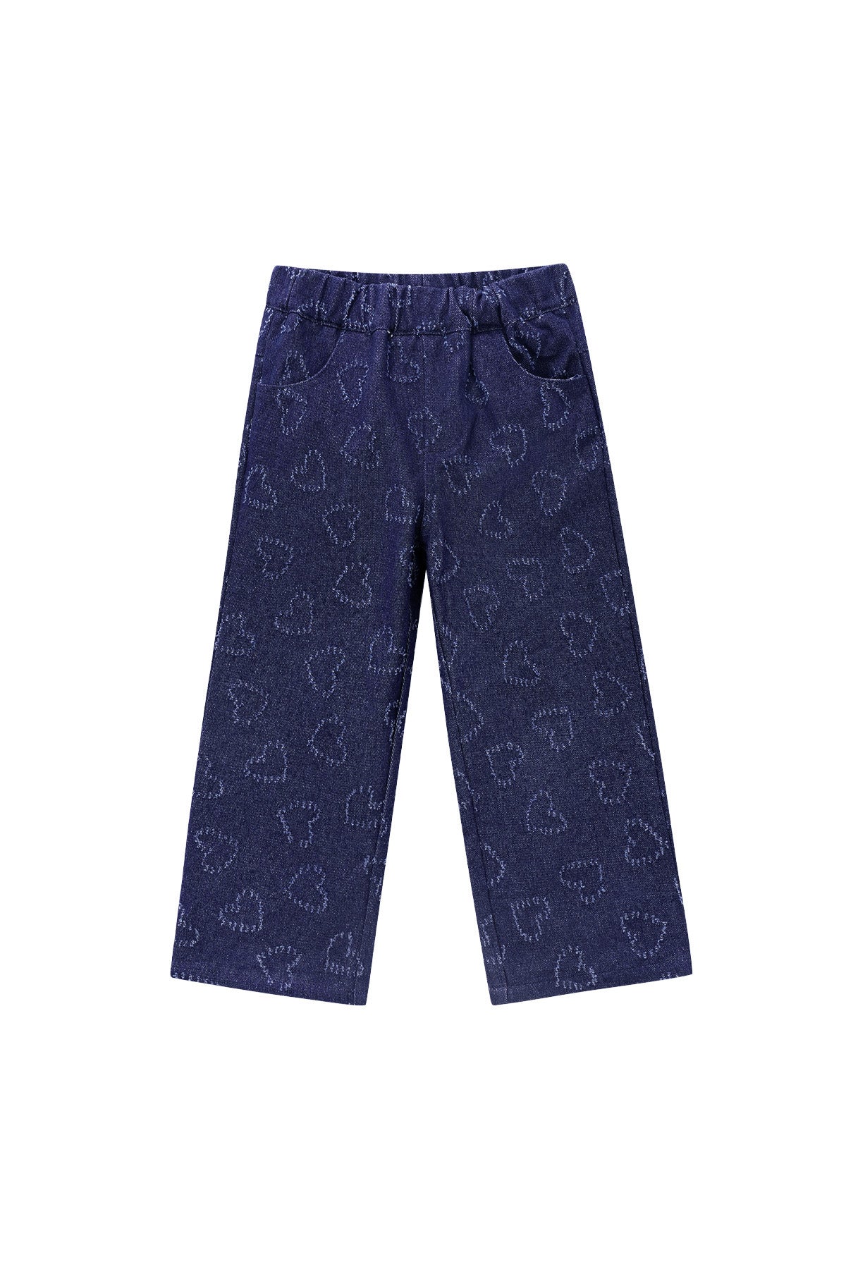 Cotton Denim Donna Pantalone Retto Casual Azzurro Chiaro