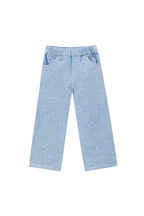 Cotton Denim Donna Pantalone Retto Casual Azzurro Chiaro