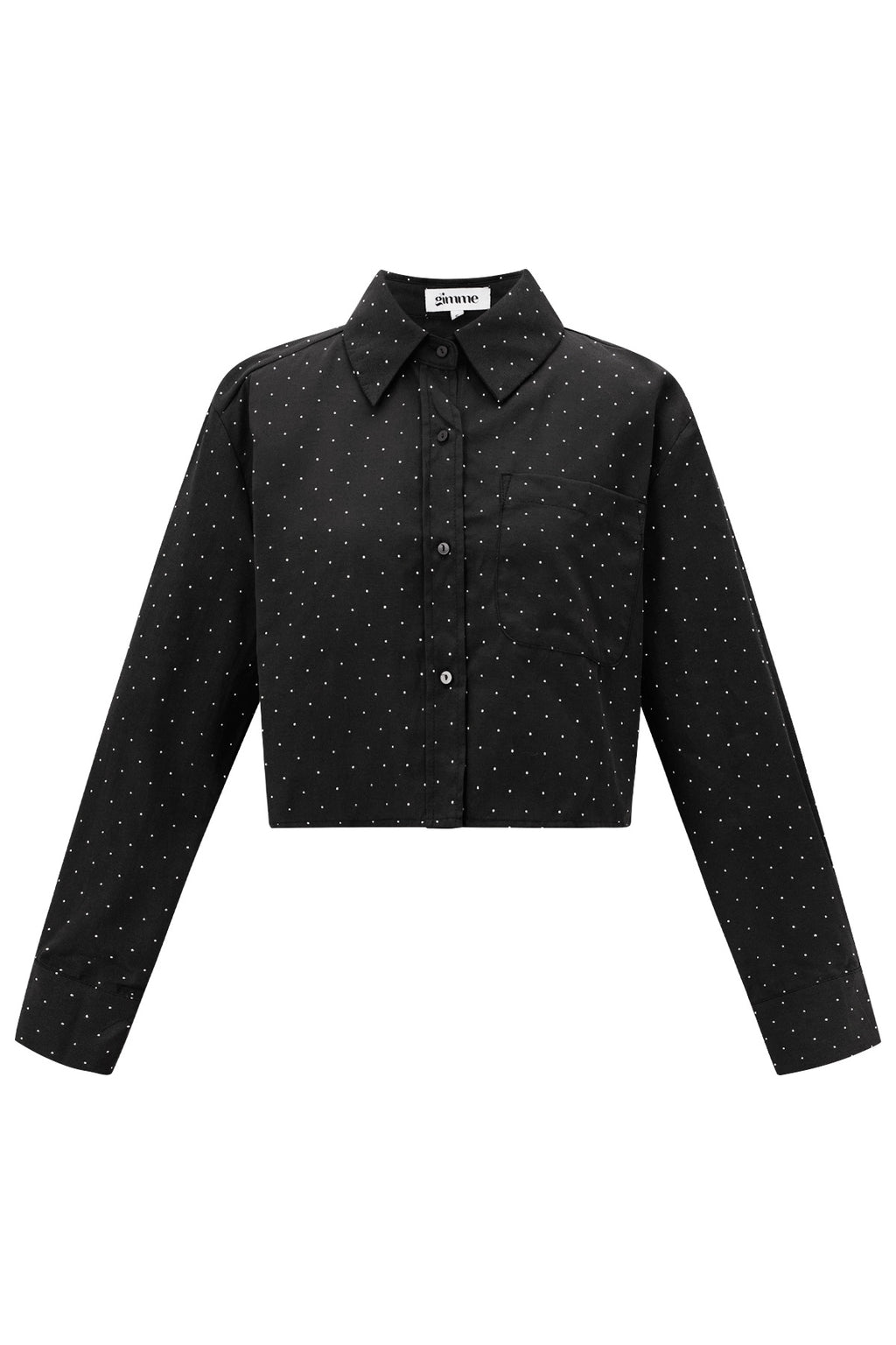 Cotone Donna Camicia Corta Chiusura Classica con Pulsanti