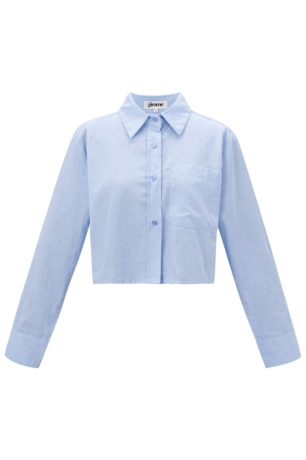 Cotone Donna Camicia Corta Chiusura Classica con Pulsanti