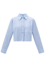 Cotone Donna Camicia Corta Chiusura Classica con Pulsanti