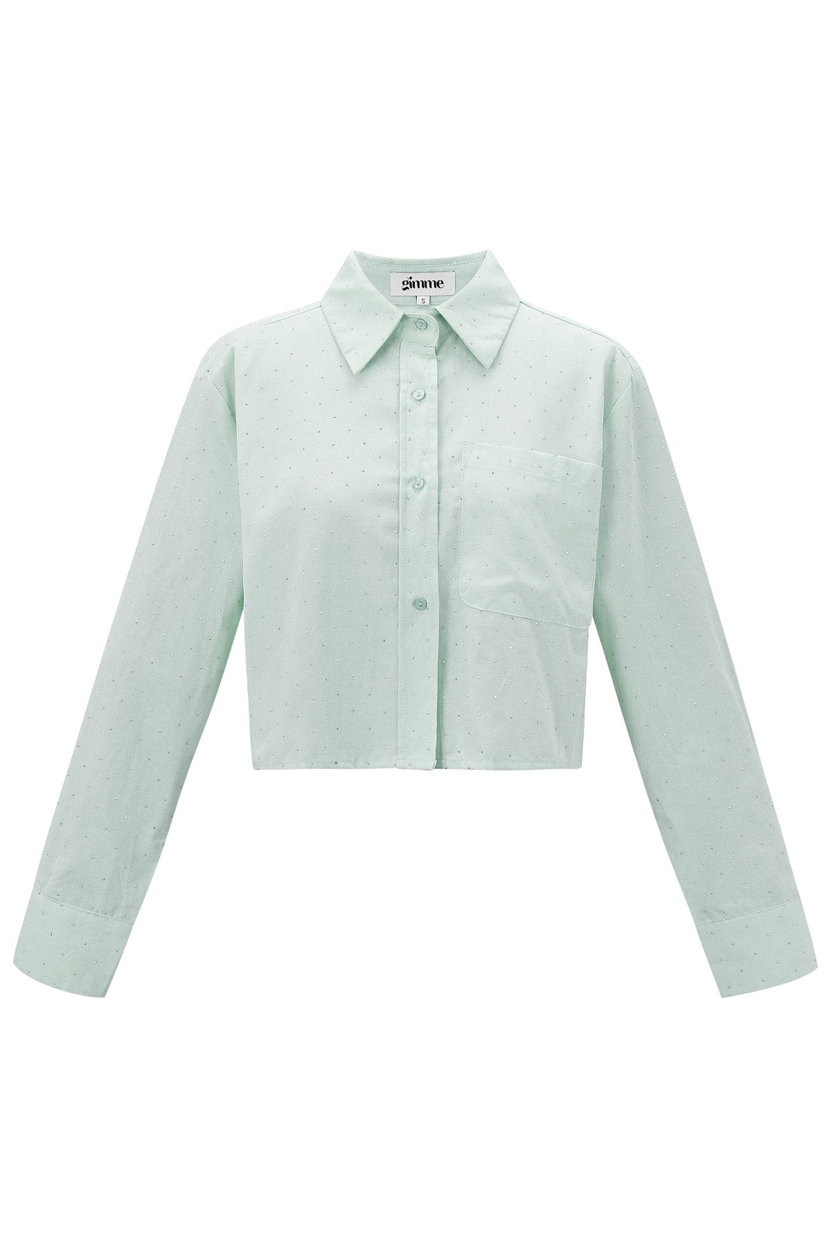 Cotone Donna Camicia Corta Chiusura Classica con Pulsanti