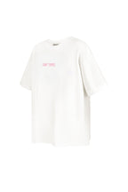 Cotone Maglietta Donna Oversized Stampa Saint Tropez