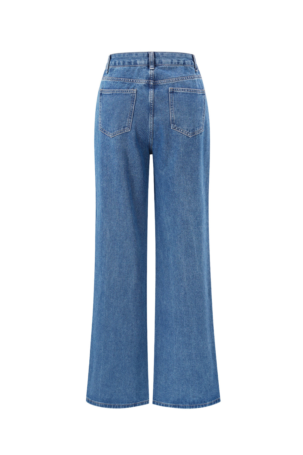 Cotone Tessuto Donna Pantaloni Dritti Jeans Ricamo Cuore Casual